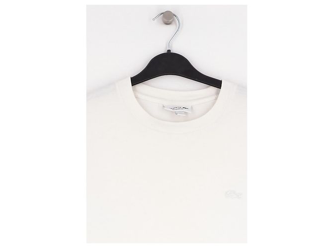 Top in cotone blu Lacoste - vista 3