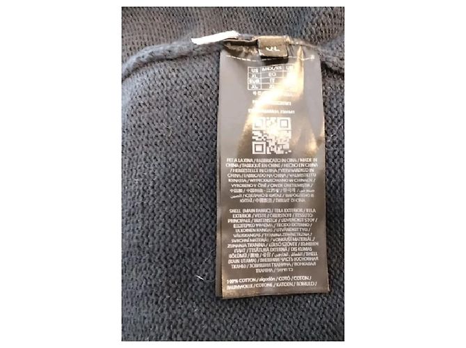 Guess Baumwollpullover in Marineblau mit Logo - Ansicht 6