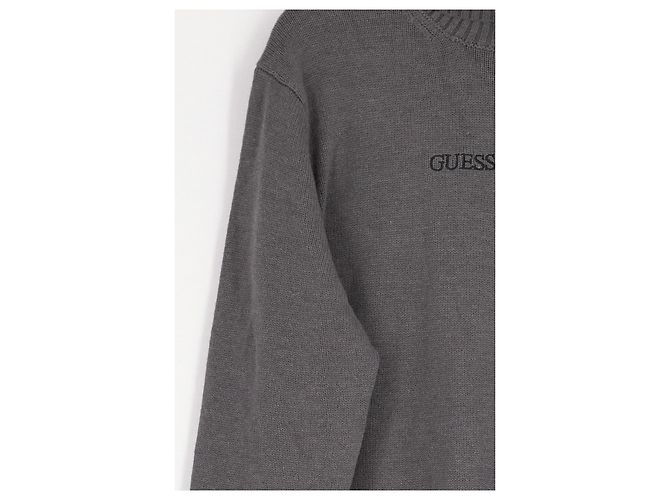 Guess Rollkragenpullover in Grau mit Logo - Ansicht 4