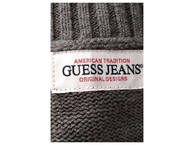Guess Rollkragenpullover in Grau mit Logo - Ansicht 5