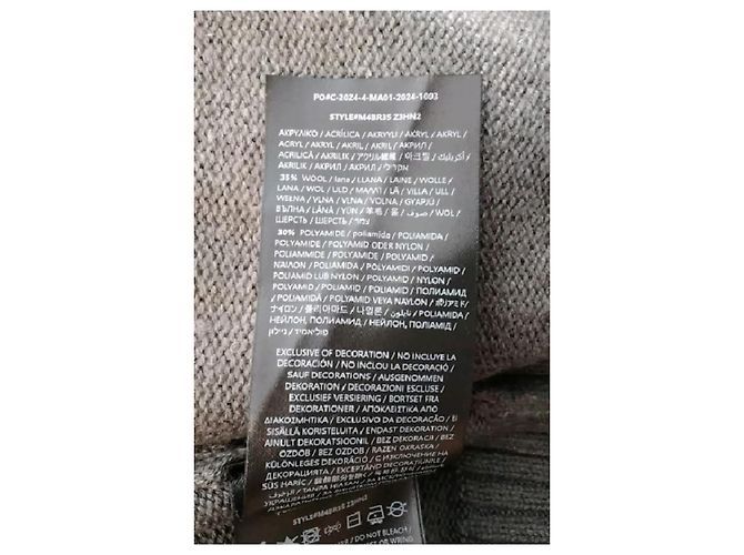 Guess Rollkragenpullover in Grau mit Logo - Ansicht 6