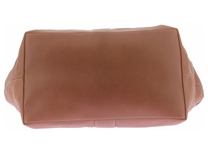 Autre Marque SAINT LAURENT Borsa tote Y in pelle marrone - vista 6