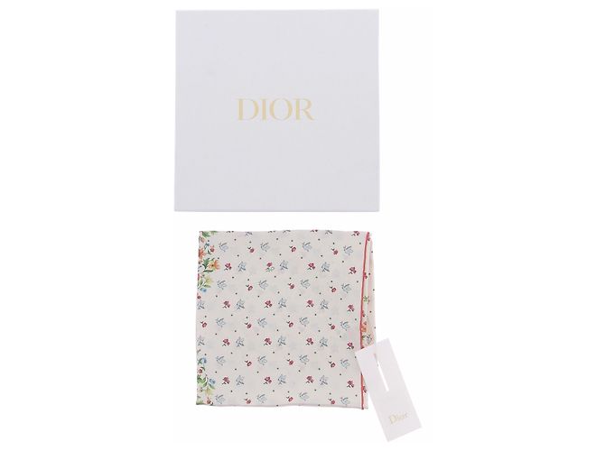 Dior Lenço creme flower & birds - vista 4
