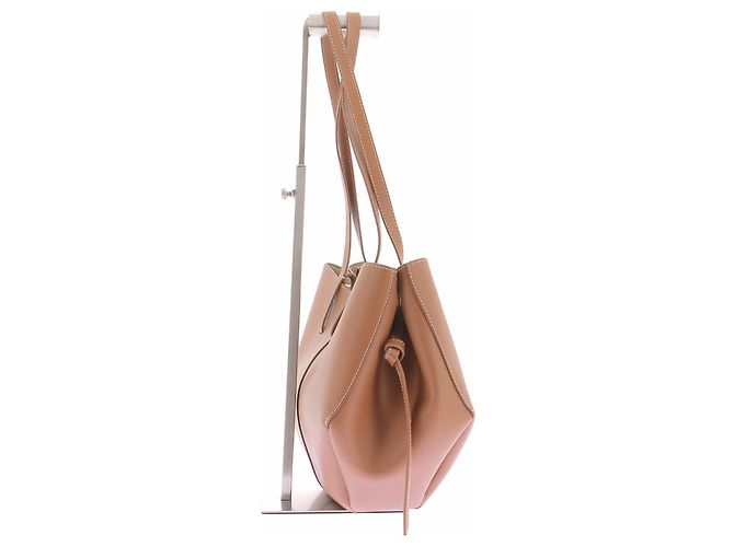 Bolso de mano Polène Cyme de piel marrón - vista 4