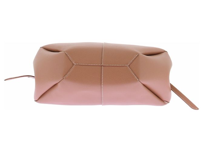 Bolso de mano Polène Cyme de piel marrón - vista 6