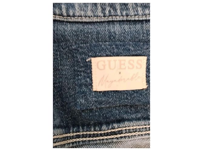 Chaqueta vaquera Guess de algodón azul - vista 7