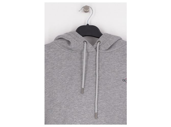 Sudadera con capucha Guess Gris de Algodón Logo Guess Jeans - vista 3