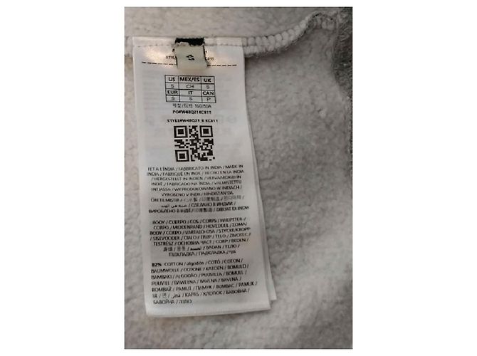 Sudadera con capucha Guess Gris de Algodón Logo Guess Jeans - vista 6