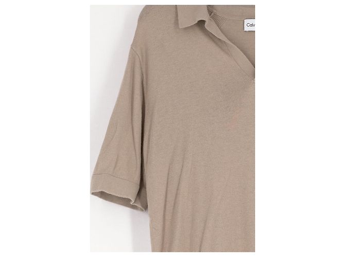 Polo de algodón beige Calvin Klein - vista 4