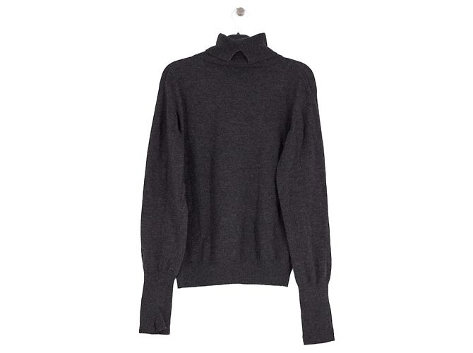 Autre Marque THE FRANKIE SHOP Rollkragenpullover aus Wolle Grau - Ansicht 2