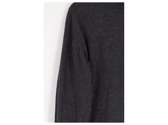 Autre Marque THE FRANKIE SHOP Rollkragenpullover aus Wolle Grau - Ansicht 4