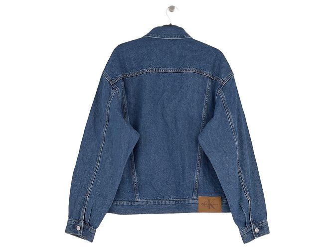 Giacca di jeans blu Calvin Klein in cotone - vista 2