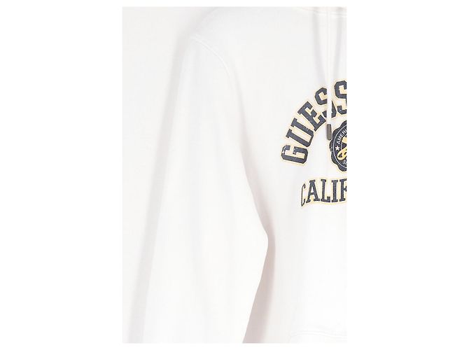 Hoodie Guess branco de algodão Guess Jeans California - vista 4
