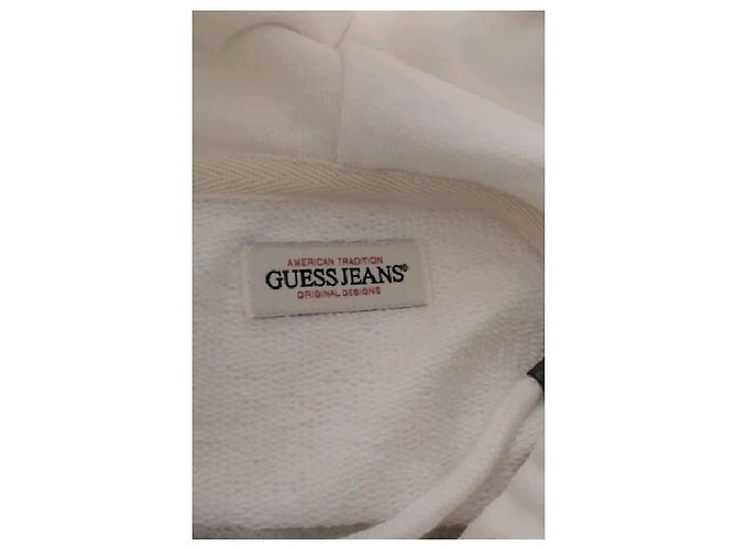 Hoodie Guess branco de algodão Guess Jeans California - vista 5