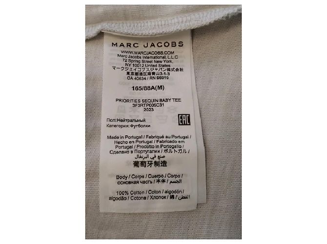 Autre Marque Camiseta de algodón blanca con lentejuelas HEAVEN BY MARC JACOBS - vista 6