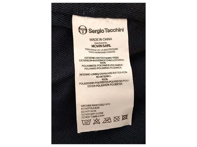 Autre Marque Casaco com fecho éclair Sergio Tacchini azul marinho M - vista 6