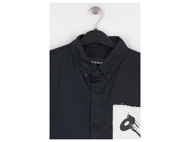 Autre Marque Camicia in cotone nera - vista 3