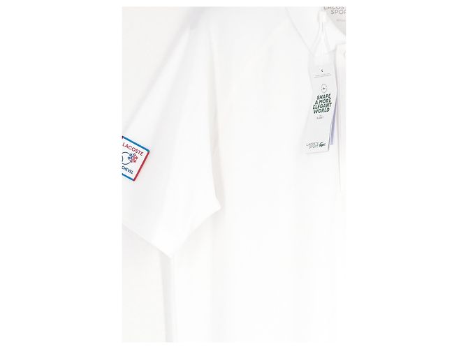 Polo Lacoste branco regular fit - vista 4
