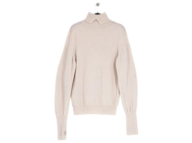 Autre Marque THE FRANKIE SHOP Beige Wool Turtleneck Sweater - view 2