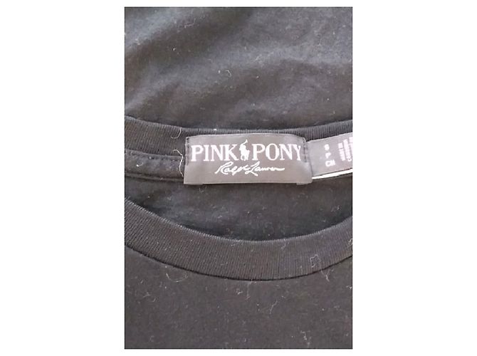 Camiseta Ralph Lauren de algodón negra con estampado de jinete - vista 5