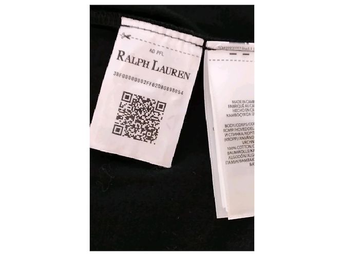 Camiseta Ralph Lauren de algodón negra con estampado de jinete - vista 6