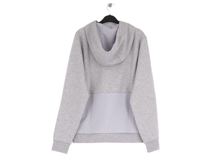 Lacoste Felpa con cappuccio e zip grigia - vista 2