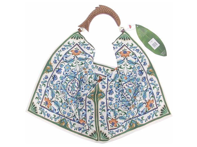 Farm Rio Satin-Tasche mit Blumen-Tuch - Ansicht 2