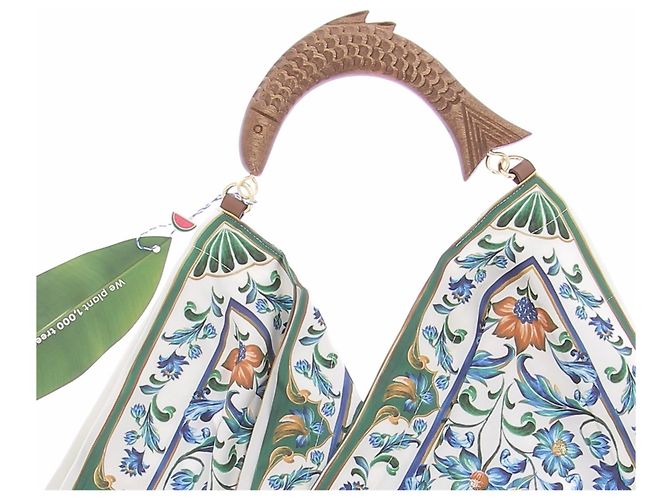 Farm Rio Satin-Tasche mit Blumen-Tuch - Ansicht 4