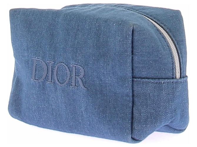 Dior Denim Effect Pouch Blue - view 2