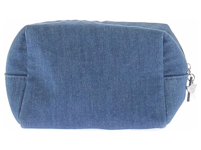 Dior Denim Effect Pouch Blue - view 3
