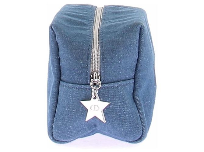 Dior Denim Effect Pouch Blue - view 5