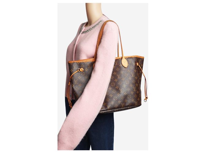 Louis Vuitton Bolso tote Neverfull MM Monogram marrón 2008 - vista 2