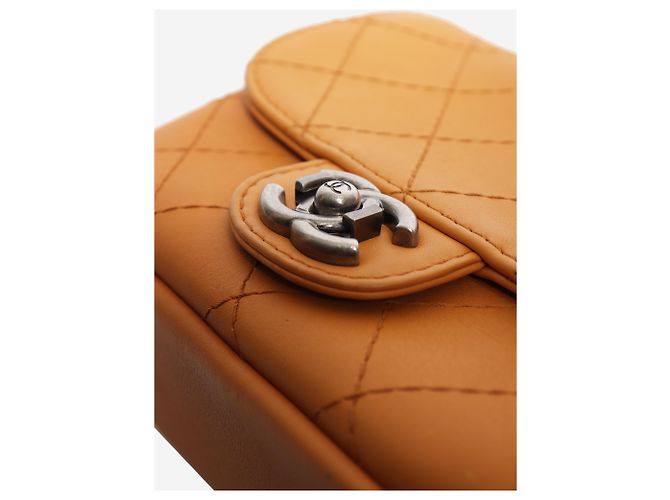 Chanel Orange 2014 Mini Flap Bag, diamantgesteppt - Ansicht 5