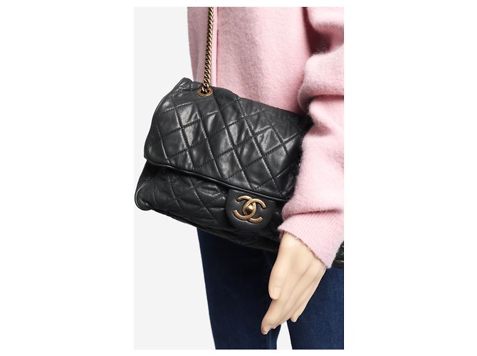 Chanel Borsa a tracolla Pearl Shiba 2012 in vitello nero - vista 2