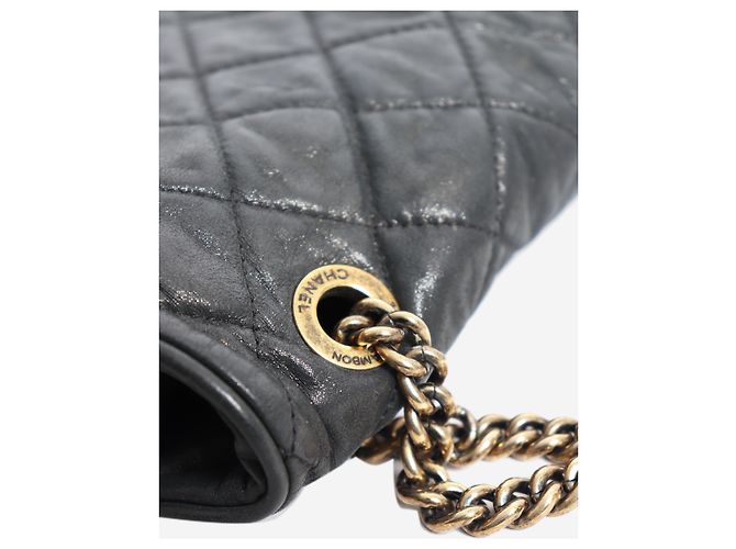 Chanel Borsa a tracolla Pearl Shiba 2012 in vitello nero - vista 7