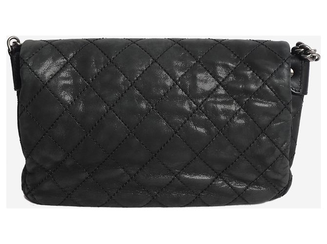 Chanel Bolso de hombro con cadena acolchado de piel de cordero verde profundo 2012 - vista 2