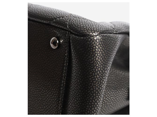 Chanel Saco tote GST 2011 em couro matelassé caviar Pewter - vista 6
