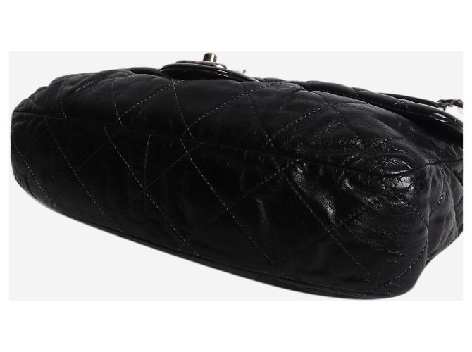 Chanel Bolsa de ombro acolchoada em pele de cordeiro preta 2010 - vista 4