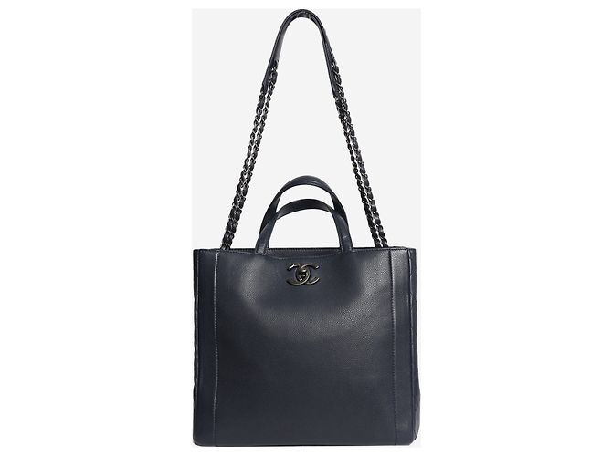 Chanel Navy 2014 caviar Executive tote - view 8