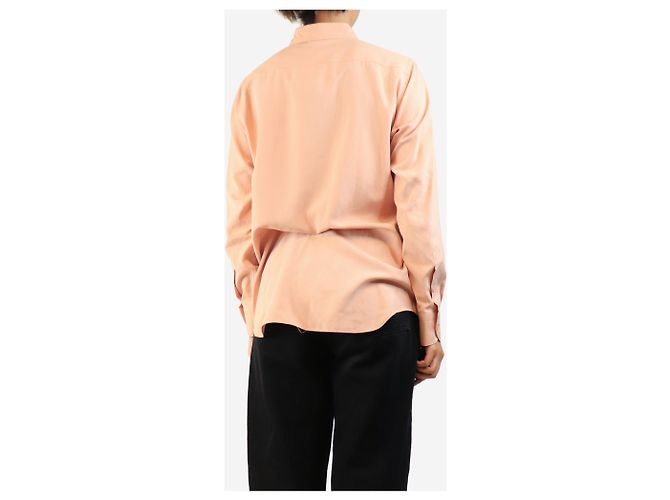 Loro Piana Camisa de seda rosa - size UK 12 - vista 2