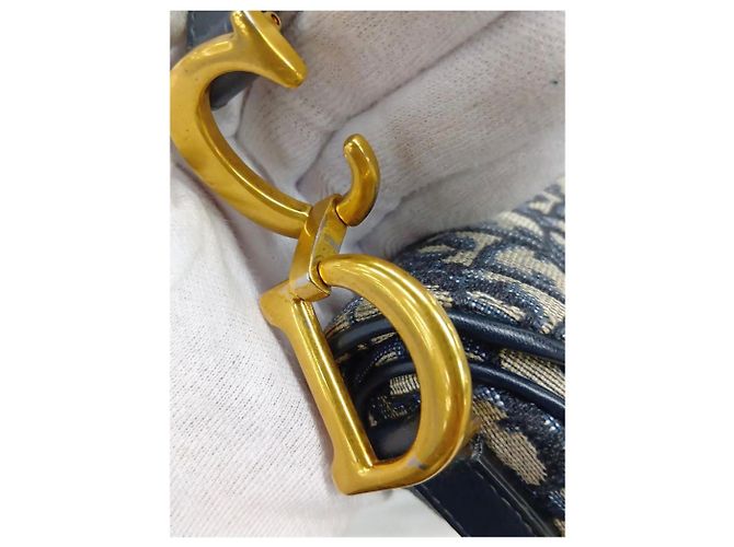 Dior Mini mala Saddle Oblique Navy 2019 - vista 11