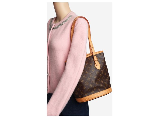 Louis Vuitton Brown 2000 Monogram Bucket PM Tasche - Ansicht 2
