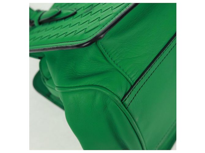 BOTTEGA VENETA INTRECCIATO Hand Bag Leather Green - vista 17