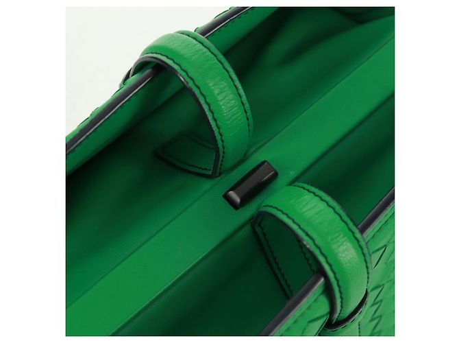 BOTTEGA VENETA INTRECCIATO Hand Bag Leather Green - vista 19