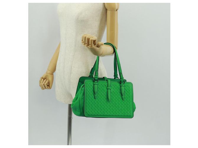 BOTTEGA VENETA INTRECCIATO Hand Bag Leather Green - vista 27