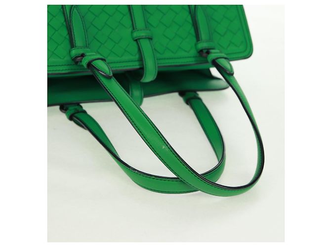 BOTTEGA VENETA INTRECCIATO Hand Bag Leather Green - vista 8