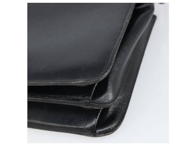 Christian Dior Shoulder Bag Leather Black Gold - vista 15