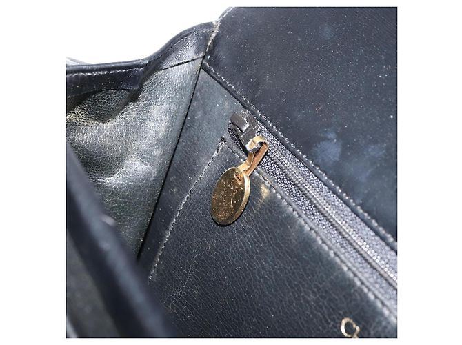 Christian Dior Shoulder Bag Leather Black Gold - vista 21