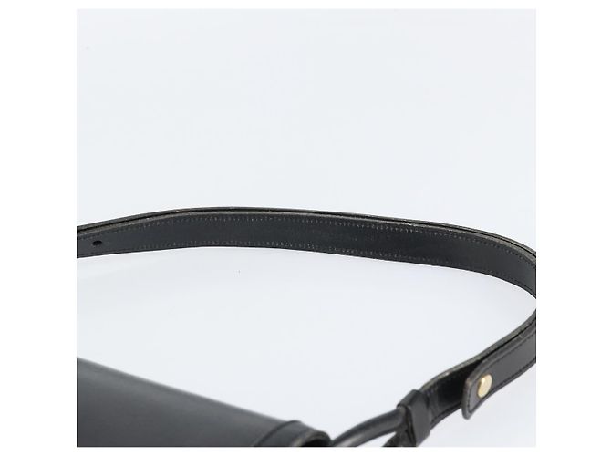 Christian Dior Shoulder Bag Leather Black Gold - vista 8