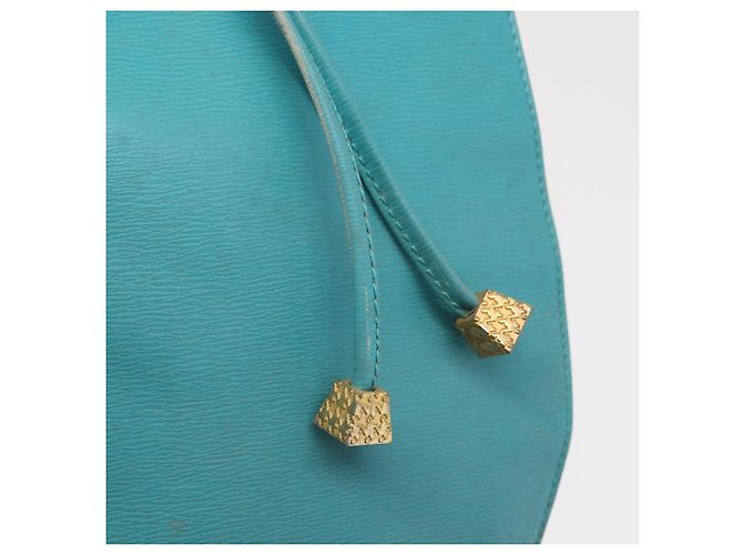 Christian Dior Shoulder Bag Leather Light Blue - vista 11